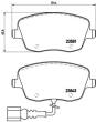P 85 077 - Klocki hamulcowe BREMBO /+CZ/ (odp.GDB1483/GDB1655/GDB1878 /+CZ elektr.)