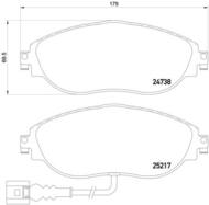 P85131 - Klocki hamulcowe BREMBO (odp.GDB1919) /do wersji bez hamulcy M/