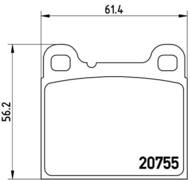 P86002 - Klocki hamulcowe BREMBO /tył/ VOLVO 850.S70.V70.C70