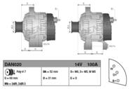 DAN020 DEN - Alternator DENSO 