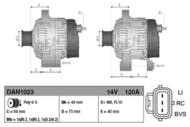 DAN1023 DEN - Alternator DENSO 