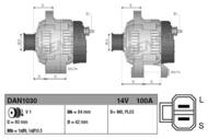 DAN1030 DEN - Alternator DENSO 