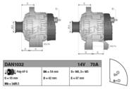 DAN1032 DEN - Alternator DENSO 