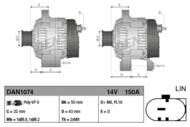 DAN1074 DEN - Alternator DENSO 