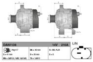 DAN1138 DEN - Alternator DENSO 