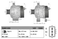 DAN1355 DEN - Alternator DENSO 