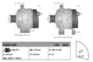 DAN1365 DEN - Alternator DENSO 