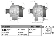 DAN1483 DEN - Alternator DENSO 