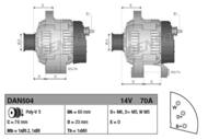 DAN504 DEN - Alternator DENSO 