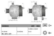 DAN603 DEN - Alternator DENSO 