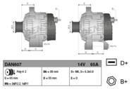 DAN607 DEN - Alternator DENSO 