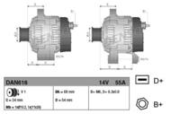 DAN618 DEN - Alternator DENSO 