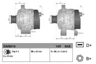 DAN619 DEN - Alternator DENSO 