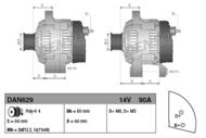 DAN629 DEN - Alternator DENSO 