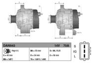 DAN943 DEN - Alternator DENSO 