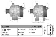 DAN971 DEN - Alternator DENSO 