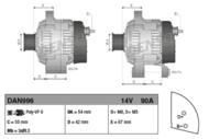 DAN996 DEN - Alternator DENSO 