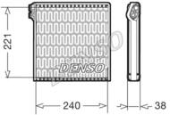 DEV09102 DEN - Parownik klimatyzacji DENSO 