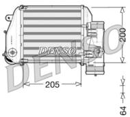 DIT02024 DEN - Chłodnica powietrza (intercooler) DENSO 