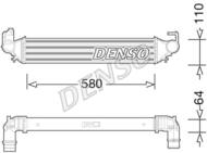 DIT09117 DEN - Chłodnica powietrza (intercooler) DENSO 
