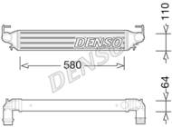 DIT09118 DEN - Chłodnica powietrza (intercooler) DENSO 