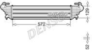 DIT09121 DEN - Chłodnica powietrza (intercooler) DENSO 