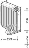 DIT28022 DEN - Chłodnica powietrza (intercooler) DENSO 