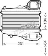 DIT40001 DEN - Chłodnica powietrza (intercooler) DENSO 