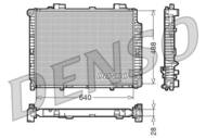 DRM17101 DEN - Chłodnica silnika DENSO 