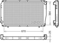 DRM36016 DEN - Chłodnica silnika DENSO 