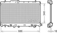 DRM36018 DEN - Chłodnica silnika DENSO 