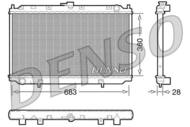 DRM46010 DEN - Chłodnica silnika DENSO 