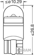 2824CW-02B OSR - Żarówka W5W LED 1W 24V COOL WHITE 6000K OSRAM