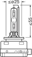 66140ULT OSR - Żarówka ksenonowa D1S 35W 85V ULTRA LIFE 10 LAT OSRAM