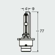 66440CBI OSR - Żarówka ksenonowa D4S 35W 42V XENON COOL BLUE INTENSE OSRAM