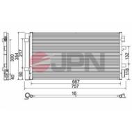 60C9128-JPN - Chłodnica klimatyzacji JPN 
