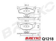 Q1218 VASCO - Klocki hamulcowe VASCO /przód/ (odp.GDB1218) VAG CORDOBA 94-99/IBIZA III/TOLEDO I/VAG GOLF III/POLO/