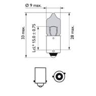 12036WVUB2 PHI - Żarówka H6W 12V WHITE VISION ULTRA PHILIPS