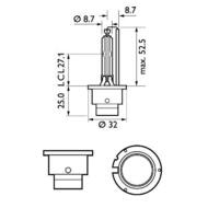 42402XV2S1 PHI - Żarówka XENON D4S 35W 42V X-TREME VISION +150% G2 PHILIPS