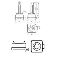 42403XV2C1 PHI - Żarówka XENON D3S 35W 42V X-TREME VISION +150% G2 PHILIPS