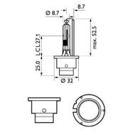 85126XV2C1 PHI - Żarówka XENON D2R 35W 85V X-TREME VISION +20% G2 PHILIPS