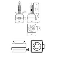 85409VIC1 PHI - Żarówka XENON D1R 35W 85V VISION PHILIPS