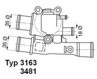 3163.88D WAH - Termostat FIAT PALIO/SIENA (1) /na 1 czujnik/