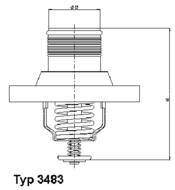 3483.89D WAH - Termostat WAHLER PEUGEOT 206 406 CITROEN C5