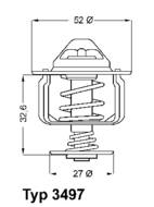 3497.88D WAH - Termostat WAHLER FORD MONDEO TRANSIT