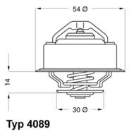 4089.87D WAH - Termostat WAHLER VOLVO 240 940