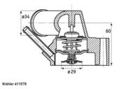 411578.92D WAH - Termostat WAHLER OPEL