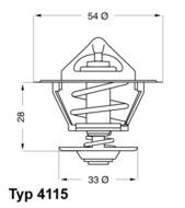 4115.92D WAH - Termostat WAHLER OPEL ASTRA KADETT VECTRA