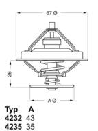 4235.80D WAH - Termostat WAHLER BMW E30 E36