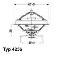 4236.88D WAH - Termostat WAHLER BMW E30 E34 E36